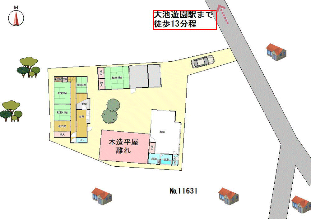 間取り図 物件：11631